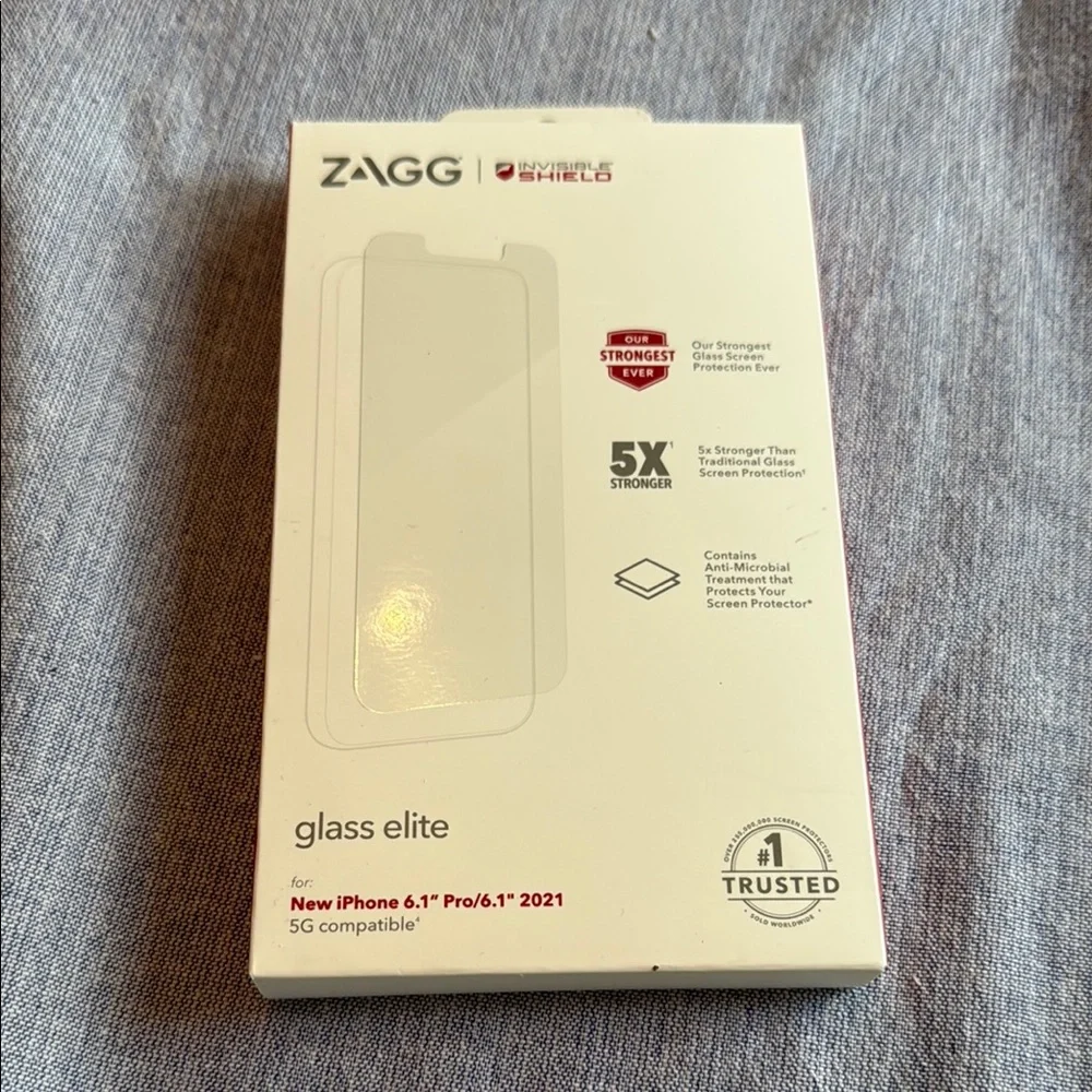 ZAGG White Glass Screen Protector Premium Mobile Accessory